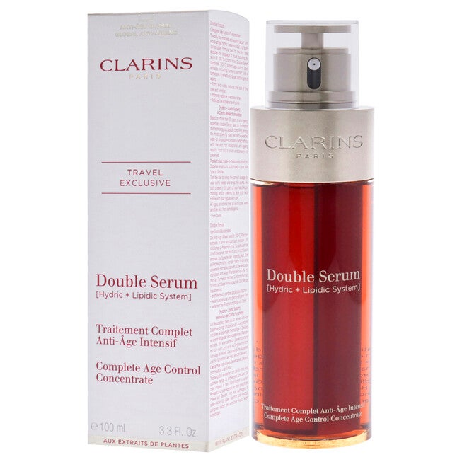 Double Serum Complete Age Control Concentrate by Clarins for Unisex - 3.3 oz Serum, , alternate image number null