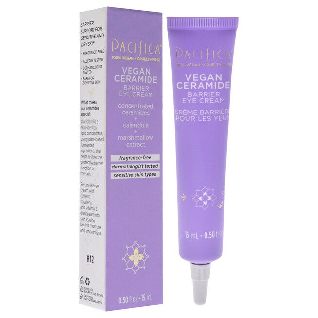 Vegan Ceramide Eye Cream by Pacifica for Women - 0.5 oz Cream, See Description, alternate image number 1
