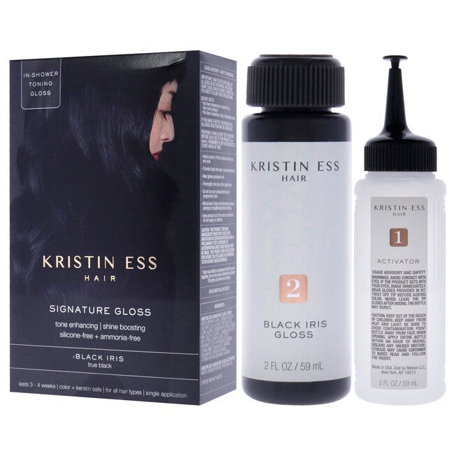 Signature Hair Gloss - Black Iris by Kristin Ess for Unisex - 1 Application Hair Color, NA, alternate image number null
