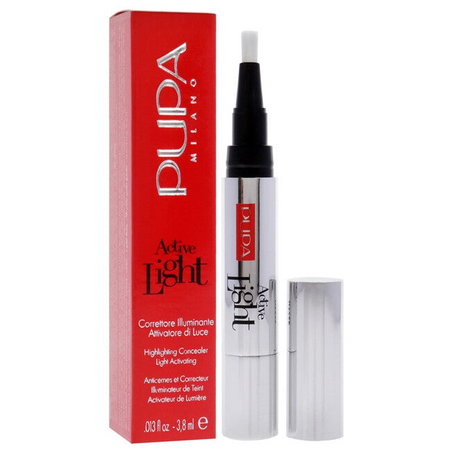Active Light Highlighting Concealer - 001 Luminous Ivory by Pupa Milano for Women - 0.013 oz Concealer, NA, alternate image number null