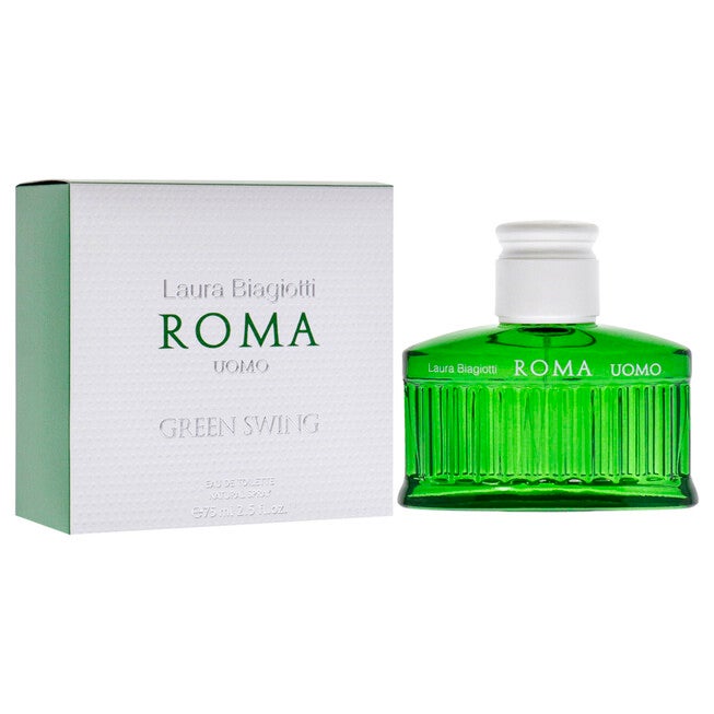 Roma Uomo Green Swing by Laura Biagiotti for Men - 2.5 oz EDT Spray, , alternate image number null