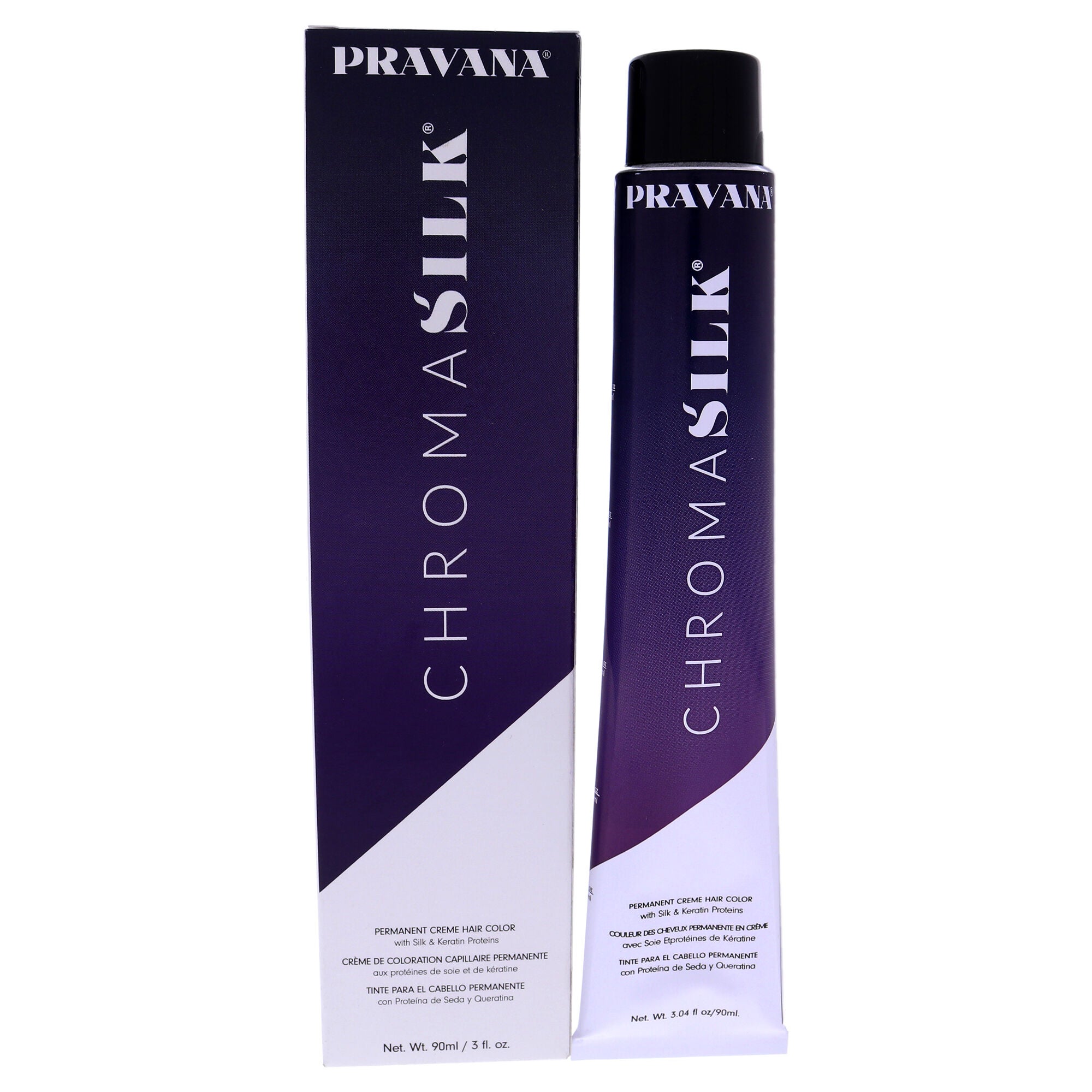 ChromaSilk Creme Hair Color - 4N Brown by Pravana for Unisex - 3 oz Hair Color, See Description, hi-res image number 0