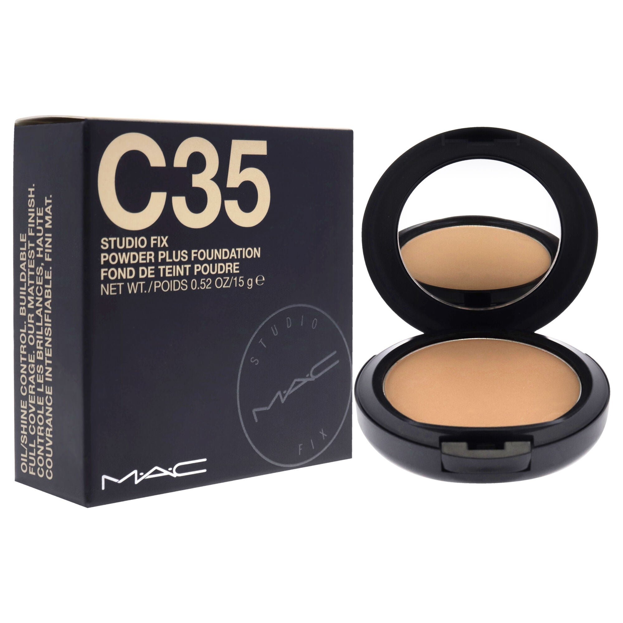 Studio Fix Powder Plus Foundation - C35 by MAC for Women - 0.52 oz Foundation, See Description, alternate image number 1