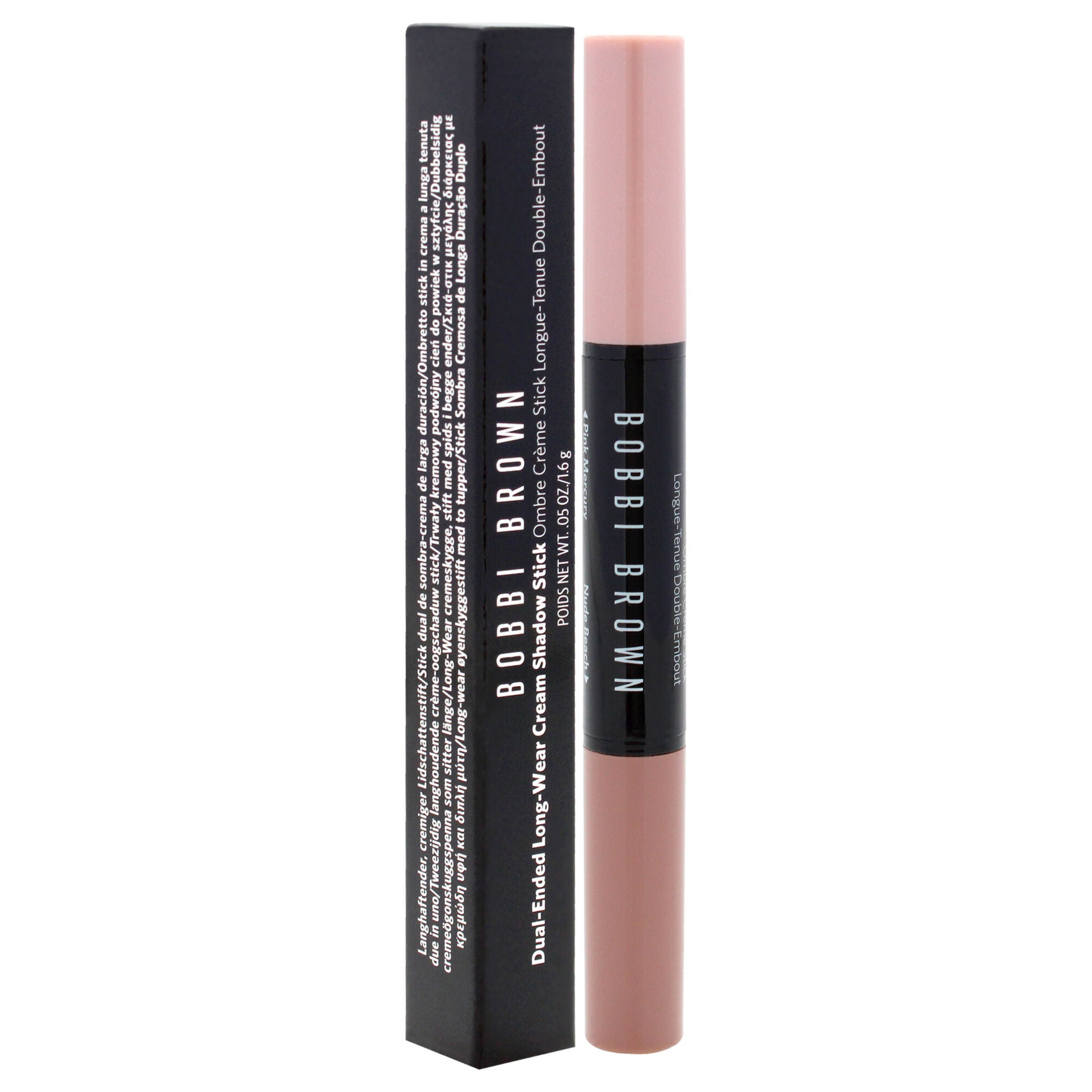 Dual-Ended Long-Wear Cream Shadow Stick - Pink Mercury Nude Beach by Bobbi Brown for Women - 0.05 oz Eye Shadow, See Description, alternate image number 1