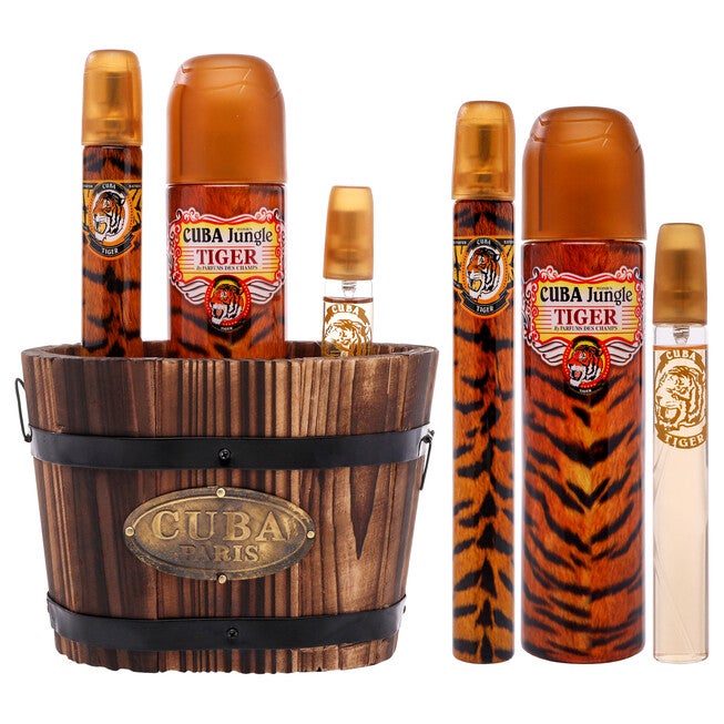 Cuba Jungle Tiger by Cuba for Women - 3 Pc Gift Set 3.3oz EDP Spray, 1.17oz EDP Spray, 0.5oz EDP Spray, NA, hi-res image number null