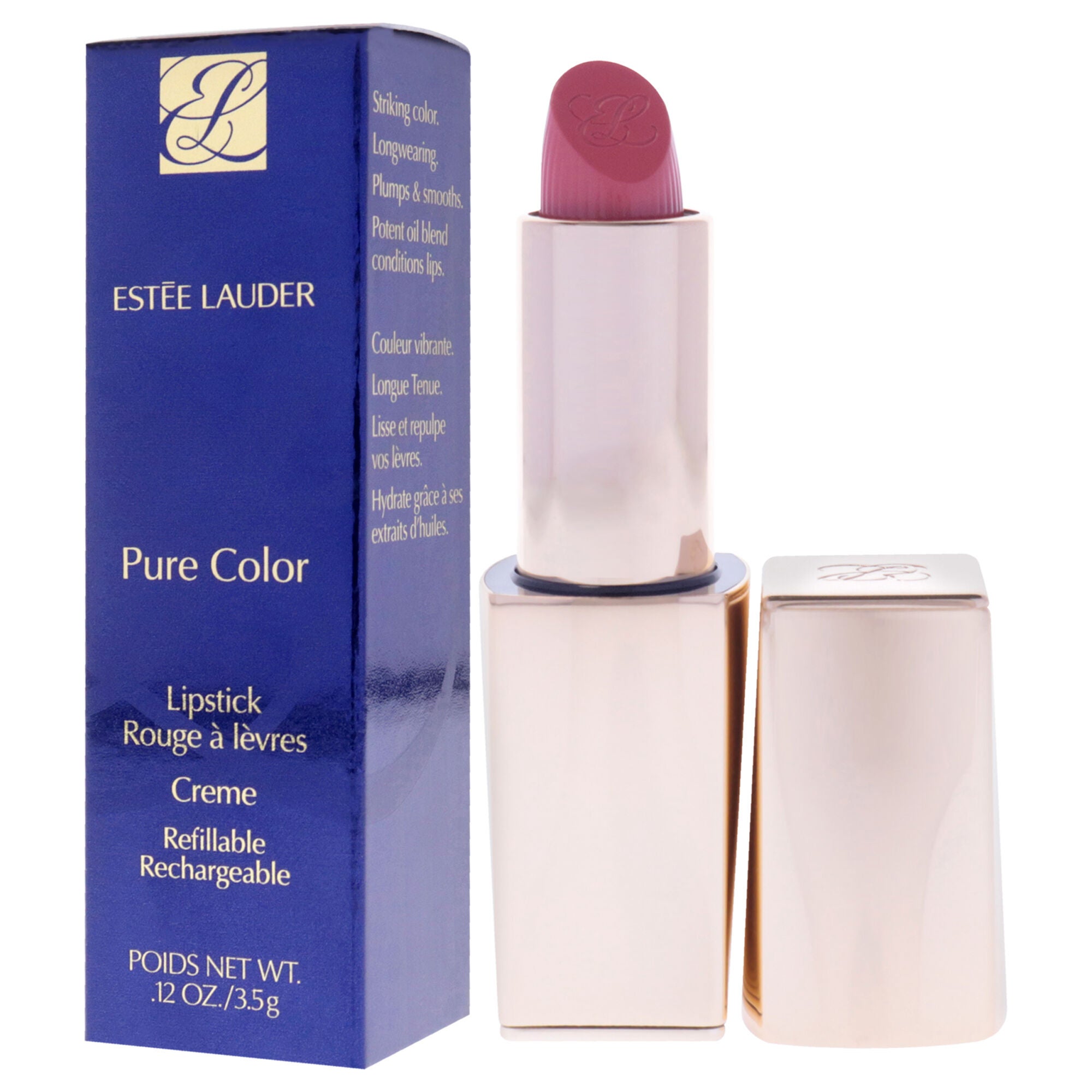 Pure Color Creme Lipstick - 260 Eccentric by Estee Lauder for Women - 0.12 oz Lipstick (Refillable), , alternate image number 7