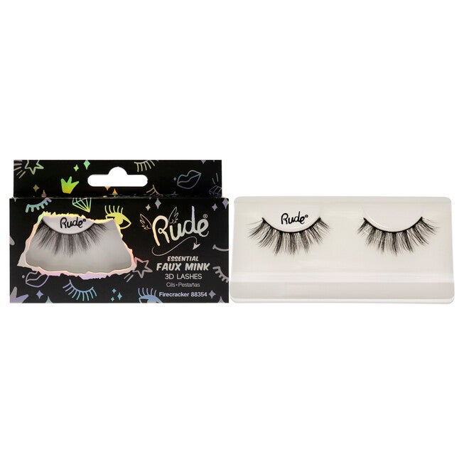 Essential Faux Mink 3D Lashes - Firecracker by Rude Cosmetics for Women - 1 Pc Pair, NA, hi-res image number null