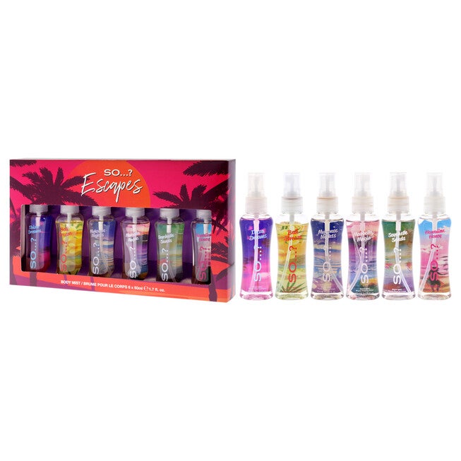 Escapes Body Mist Set by So?? for Women - 6 Pc 1.7oz, NA, alternate image number null