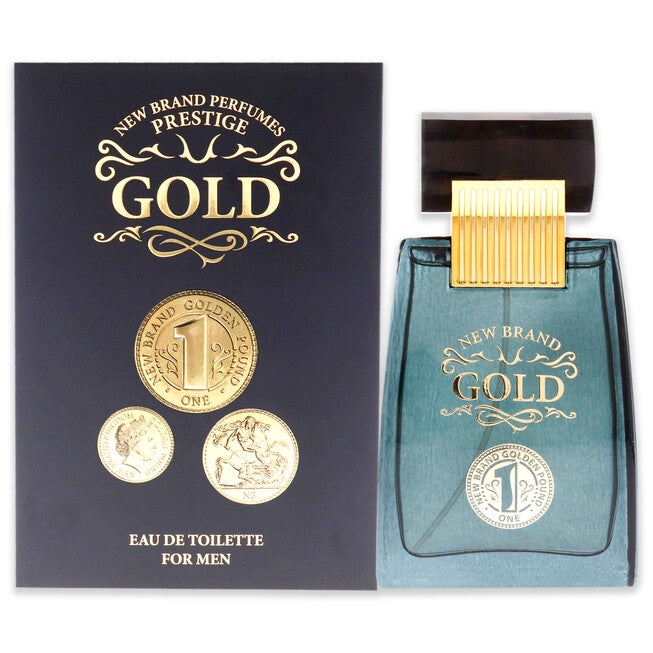 Gold by New Brand for Men - 3.3 oz EDT Spray, NA, hi-res image number null