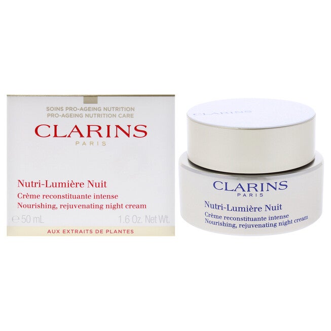 Nutri-Lumiere Night Cream by Clarins for Unisex - 1.6 oz Cream, See Description, hi-res image number 0