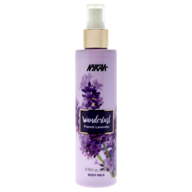 Wanderlust Body Milk - French Lavender by Nykaa Naturals for Women - 6.76 oz Body Milk, NA, hi-res image number null