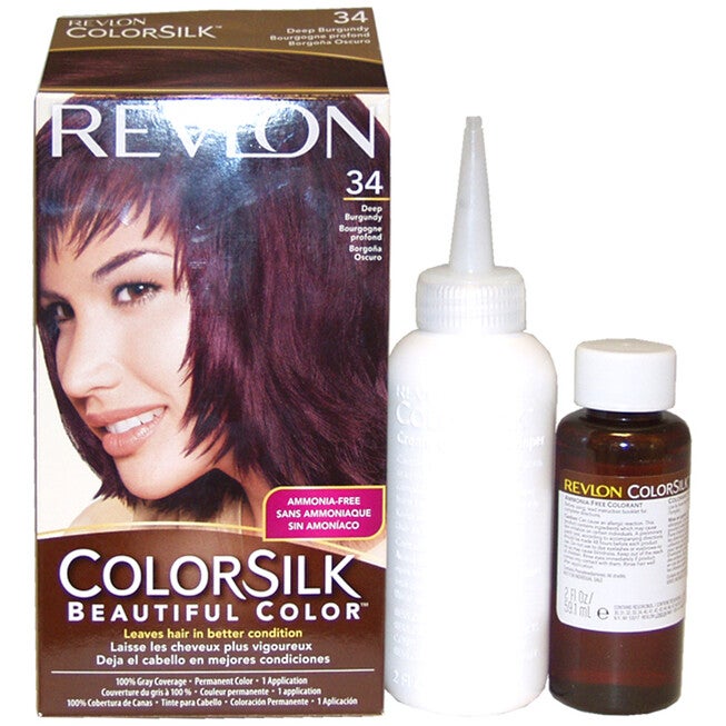Colorsilk Beautiful Color - 34 Deep Burgundy by Revlon for Unisex - 1 Application Hair Color, NA, hi-res image number null
