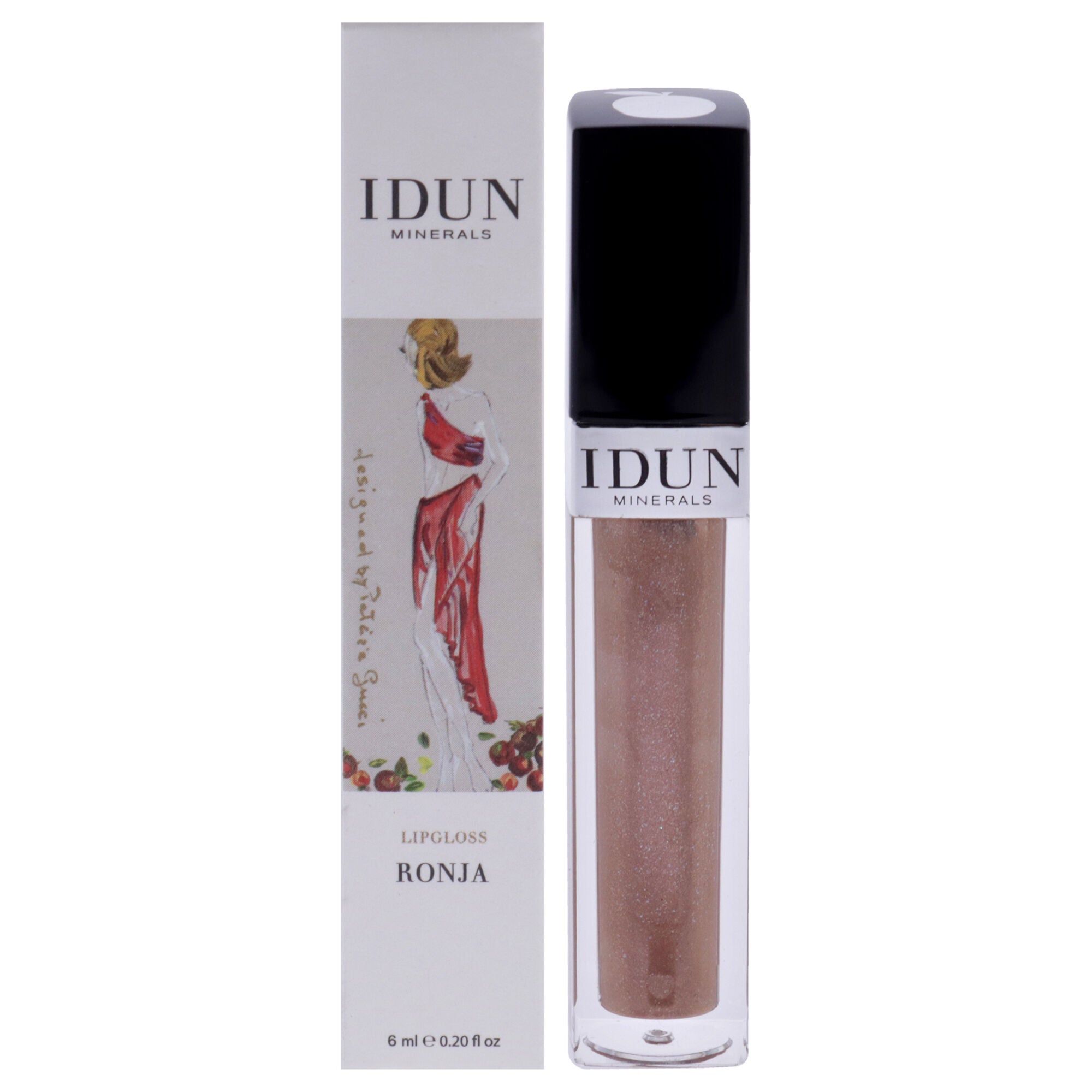 Lipgloss - 018 Ronja by Idun Minerals for Women - 0.2 oz Lip Gloss, See Description, hi-res image number 0