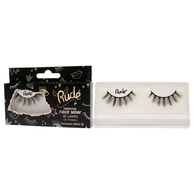 Essential Faux Mink 3D Lashes - Firecracker by Rude Cosmetics for Women - 1 Pc Pair, NA, alternate image number null