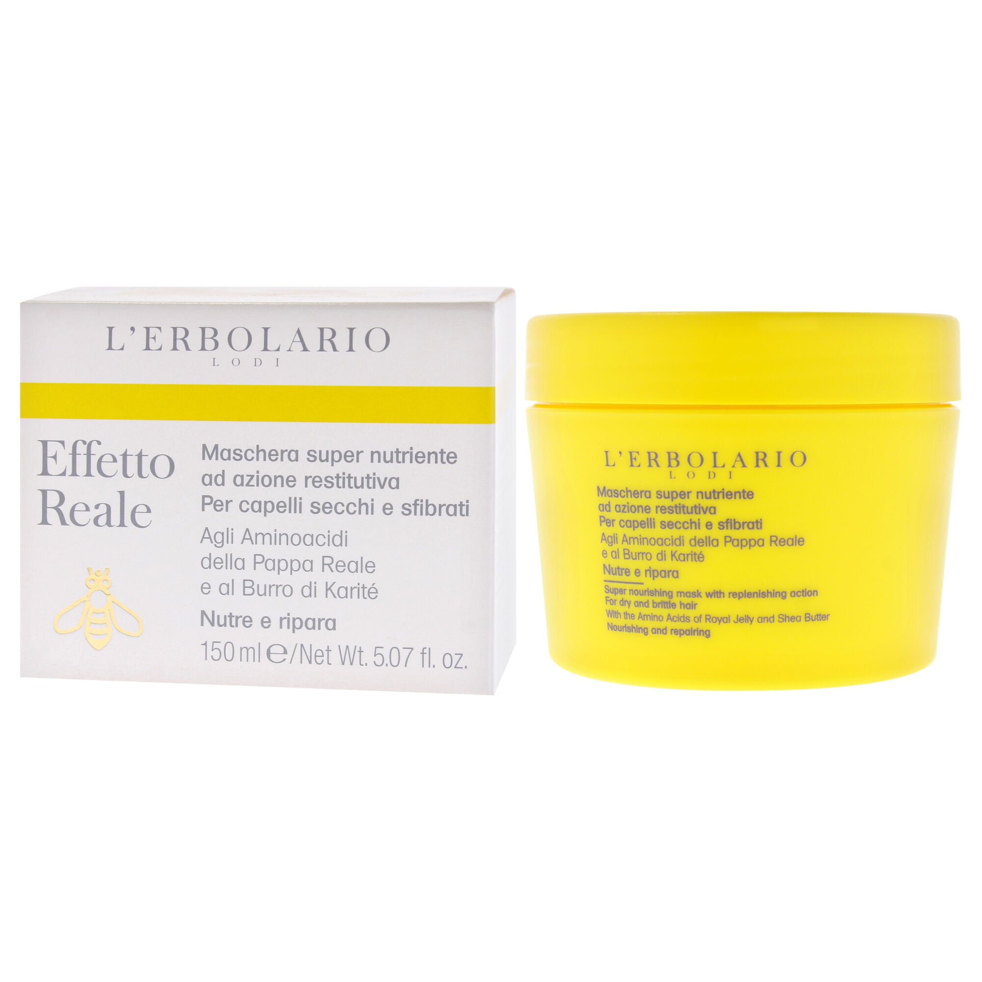 Effetto Reale Super Nourishing Mask by LErbolario for Unisex - 5.07 oz Masque, See Description, alternate image number 2