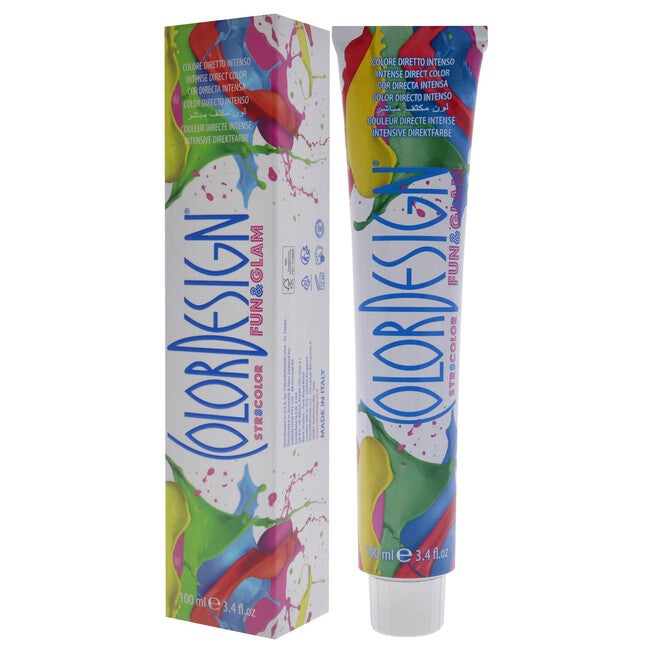 Fun and Glam Demi-Permanent Hair Color - Extreme Red by ColorDesign for Unisex - 3.4 oz Hair Color, NA, alternate image number null