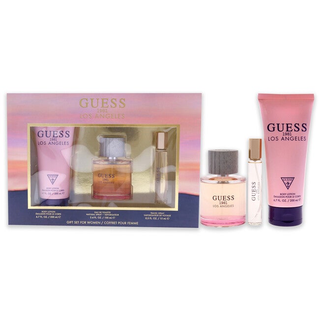 Guess 1981 Los Angeles by Guess for Women - 3 Pc Gift Set 3.4oz EDT Spray, 0.5oz EDT Spray, 6.7oz Body Lotion, , alternate image number null