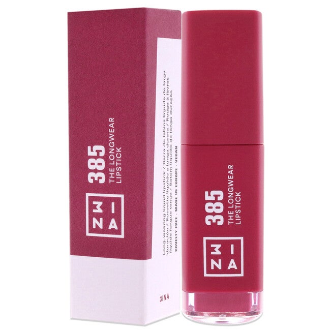 The Longwear Lipstick - 385 Burgundy by 3INA for Women - 0.20 oz Lipstick, NA, alternate image number null