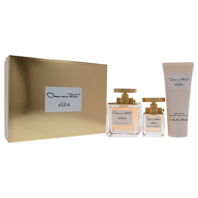 Alibi by Oscar De La Renta for Women - 3 Pc Gift Set 3.4oz EDP Spray, 1.0oz EDP Spray 3.4oz Body Lotion, NA, alternate image number null