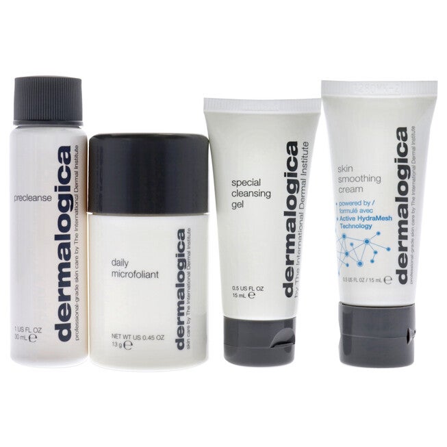 Discover Healthy Skin Kit by Dermalogica - 4 Pc 1oz Precleanse, 0.5oz Special Cleansing Gel, 0.45oz Daily Microfoliant, 0.5oz Skin Smoothing Cream, NA, alternate image number null