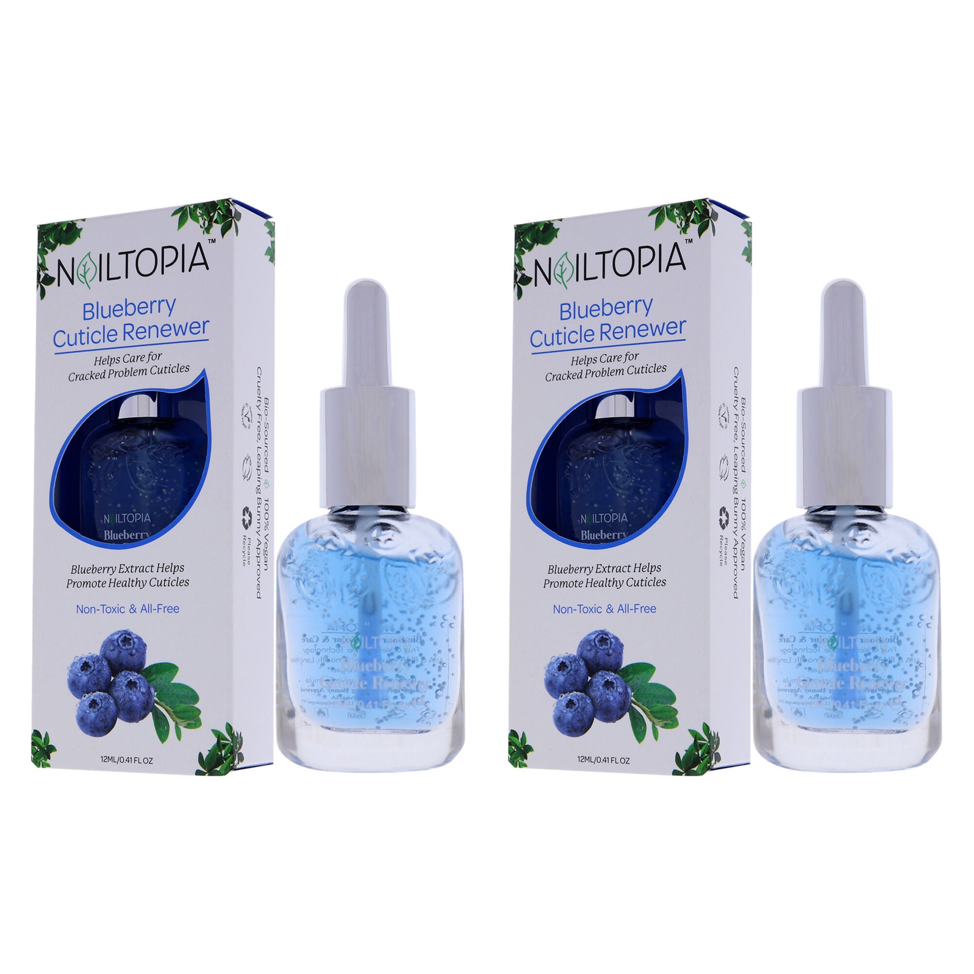 Cuticle Renewer - Blueberry by Nailtopia for Women - 0.41 oz Nail Treatment - Pack of 2, , alternate image number 7