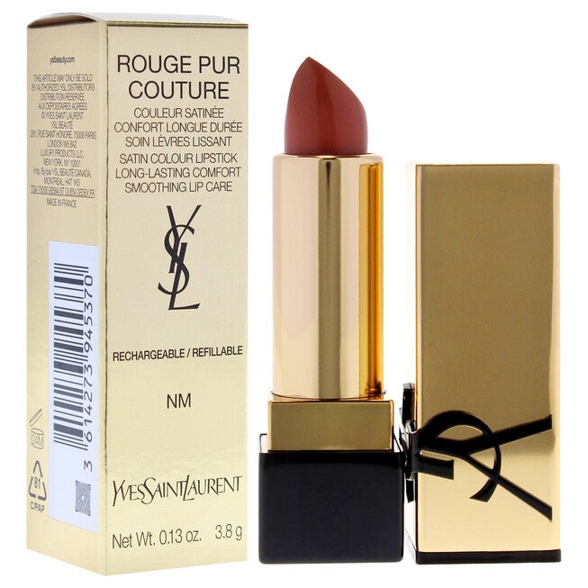 Rouge Pur Couture Satin Lipstick - NM Nu Muse by Yves Saint Laurent for Women - 0.13 oz Lipstick (Refillable), NA, alternate image number null