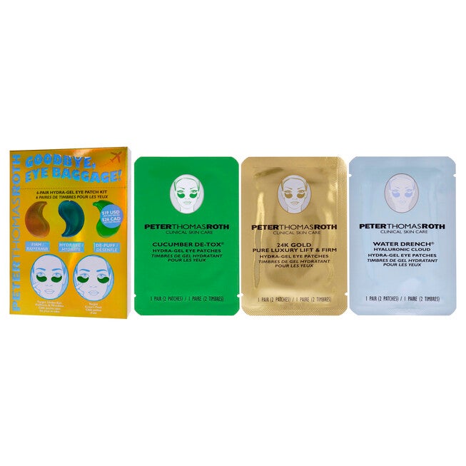 Goodbye Eye Baggage Hydra Gel Eye Patch Kit by Peter Thomas Roth for Women - 6 Pc Gift Set, , alternate image number null