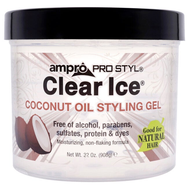 Pro Styl Clear Ice Gel - Coconut by Ampro for Women - 32 oz Gel, See Description, hi-res image number 0