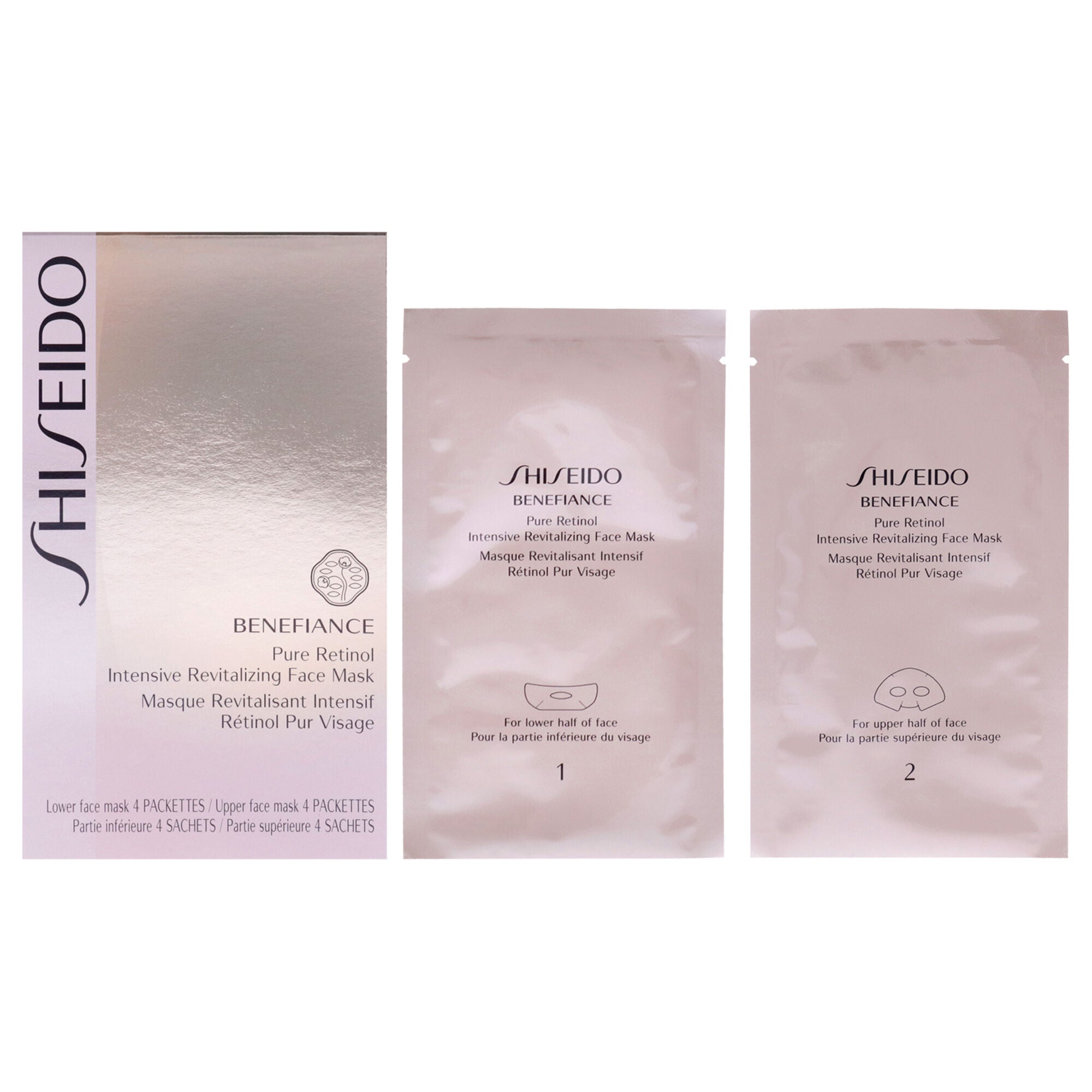 Benefiance Pure Retinol Intensive Revitalizing Face Mask by Shiseido for Unisex - 4 Pc Mask, See Description, hi-res image number 0
