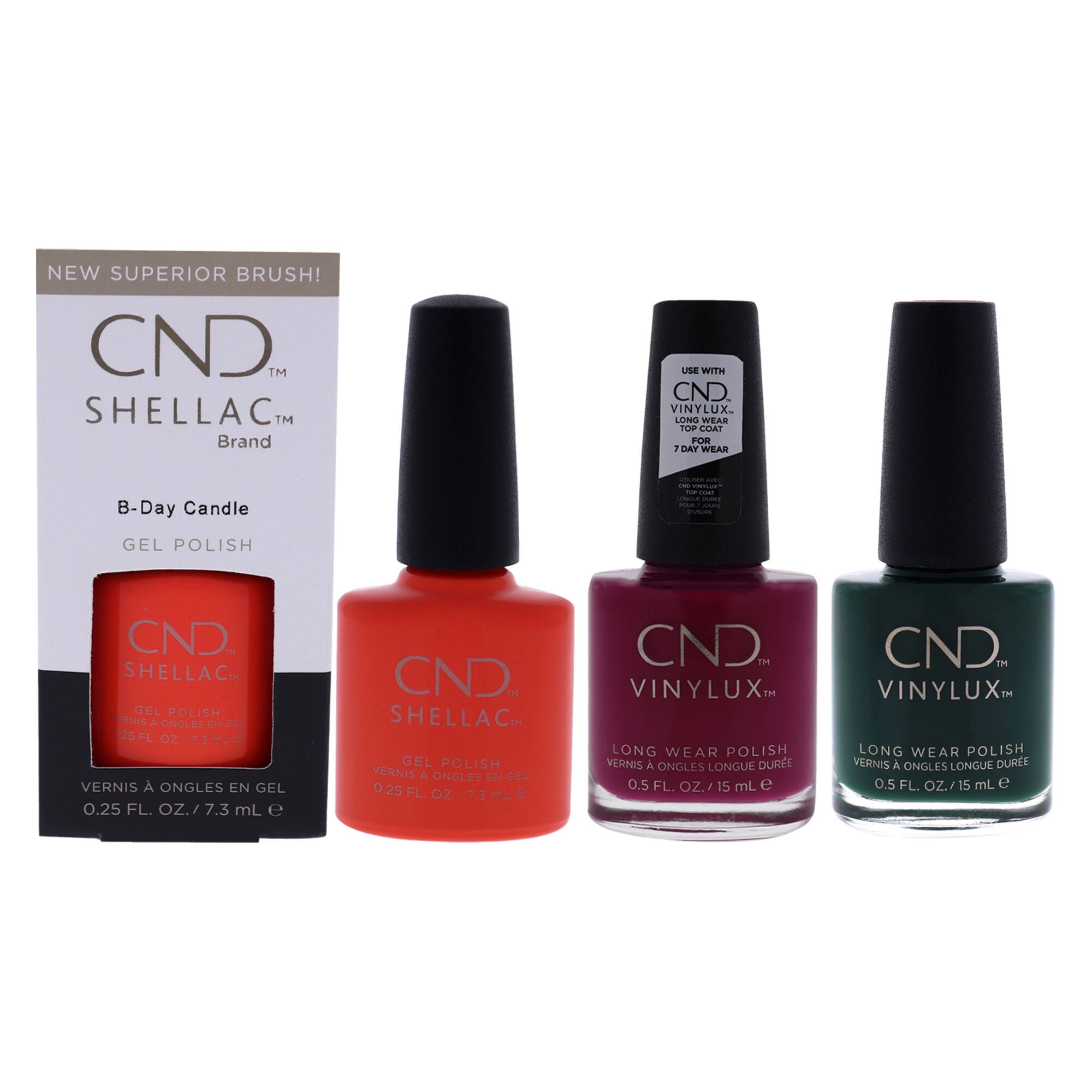 Vinylux Weekly Polish and Shellac Nail Color Kit by CND for Women - 3 ...