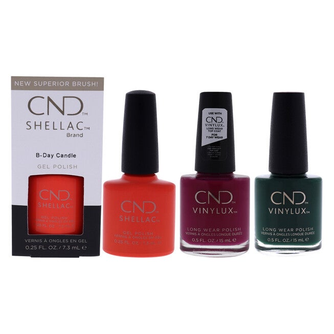 Vinylux Weekly Polish and Shellac Nail Color Kit by CND for Women - 3 ...