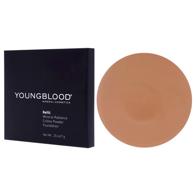 Mineral Radiance Creme Powder Foundation - Toffee by Youngblood for Women - 0.25 oz Foundation (Refill), NA, alternate image number null