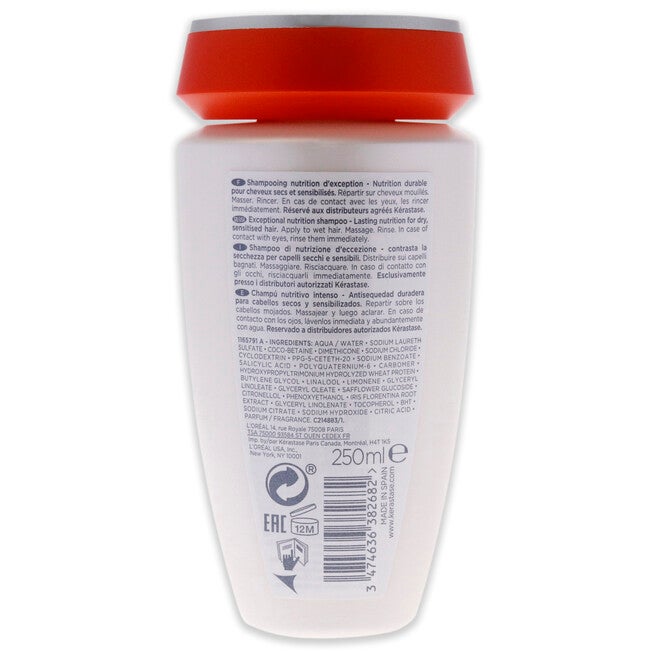Nutritive Bain Satin 2 Shampoo by Kerastase for Unisex - 8.5 oz Shampoo, See Description, alternate image number 2