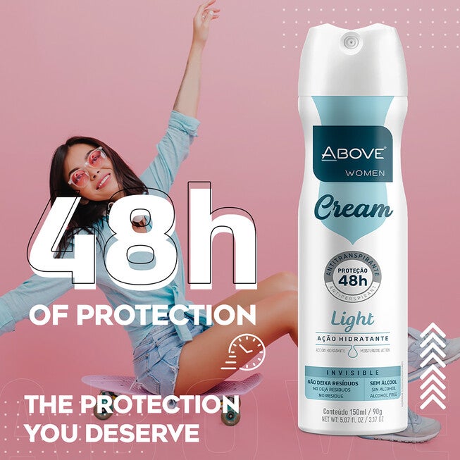 48 Hours Cream Antiperspirant Deodorant - Light by Above for Women - 3.17 oz Deodorant Spray - Pack of 4, , alternate image number null