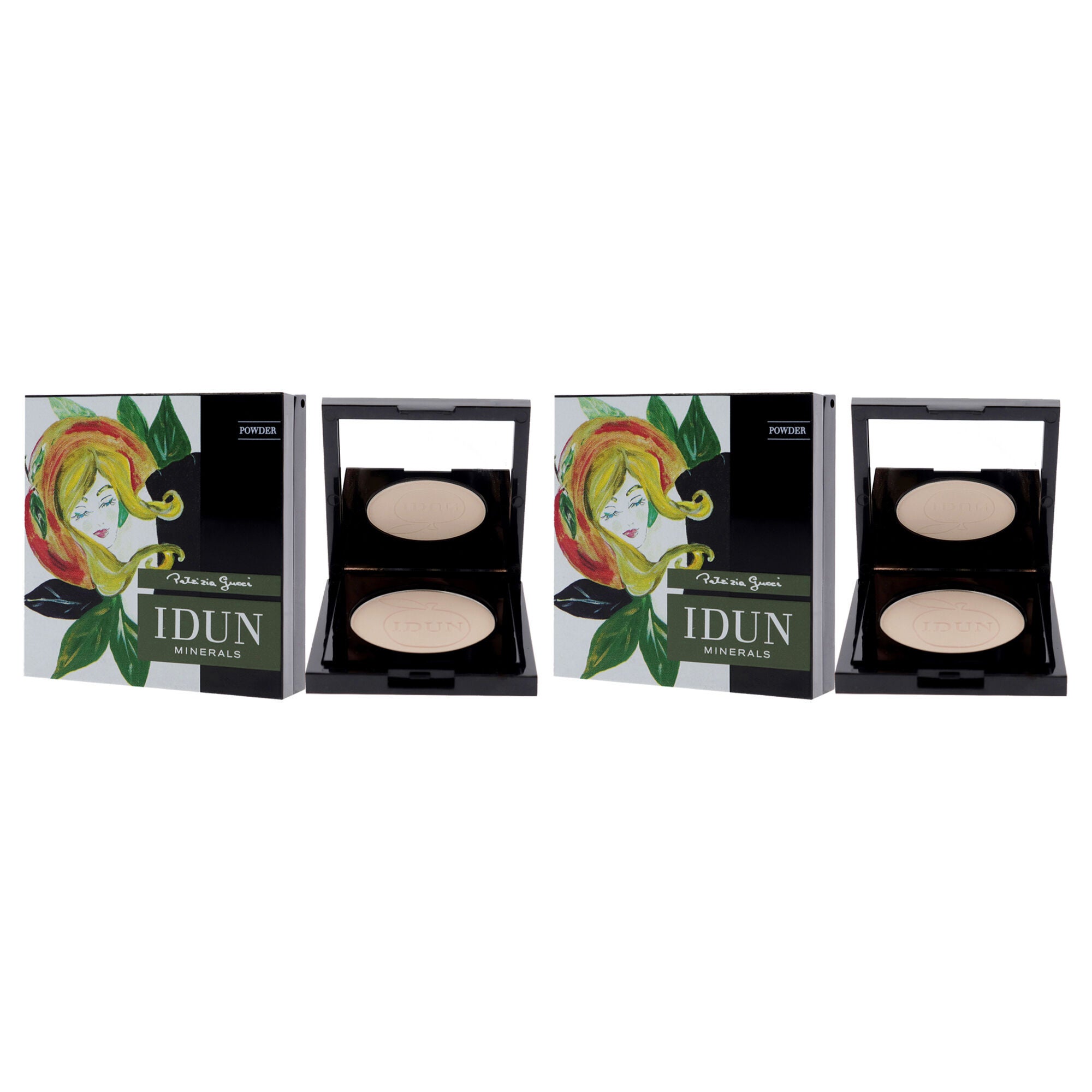 Mattifying Mineral Powder - 521 Tuva by Idun Minerals for Women - 0.12 oz Powder - Pack of 2, See Description, alternate image number 1