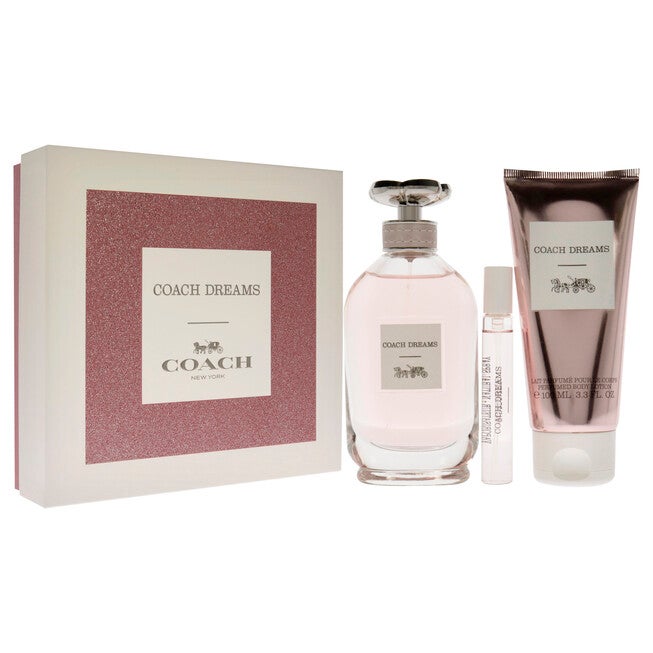 Coach Dreams by Coach for Women - 3 Pc Gift Set 3oz EDP Spray, 0.25 EDP Travel Spray, 3.3oz Perfumed Body Lotion, , alternate image number null