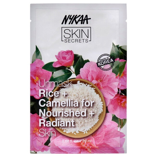 Skin Secrets Sheet Mask - Rice and Camellia by Nykaa Naturals for Women - 1 Pc Mask, NA, hi-res image number null