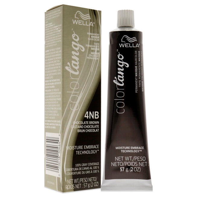 Color Tango Permanent Hair Color - 4NB Medium Brown Neutral Brown by Wella for Unisex - 2 oz Hair Color, NA, alternate image number null