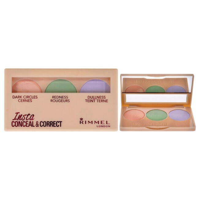 Insta Conceal and Correct Concealer Palette - Universal by Rimmel London for Women - 0.29 oz Makeup, NA, hi-res image number null