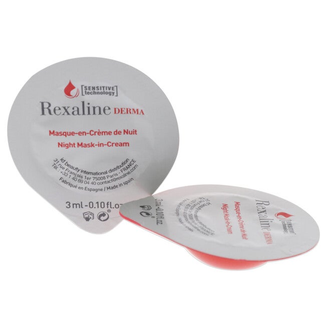 Derma Night Mask-in-Cream by Rexaline for Unisex - 6 x 0.10 oz Cream, NA, alternate image number null