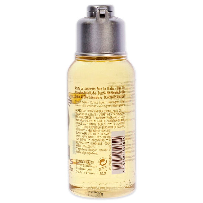 Almond Shower Oil by LOccitane for Unisex - 2.5 oz Shower Oil, NA, alternate image number null