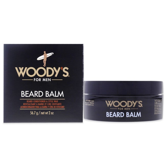 Beard Balm by Woodys for Men - 2 oz Balm, NA, hi-res image number null