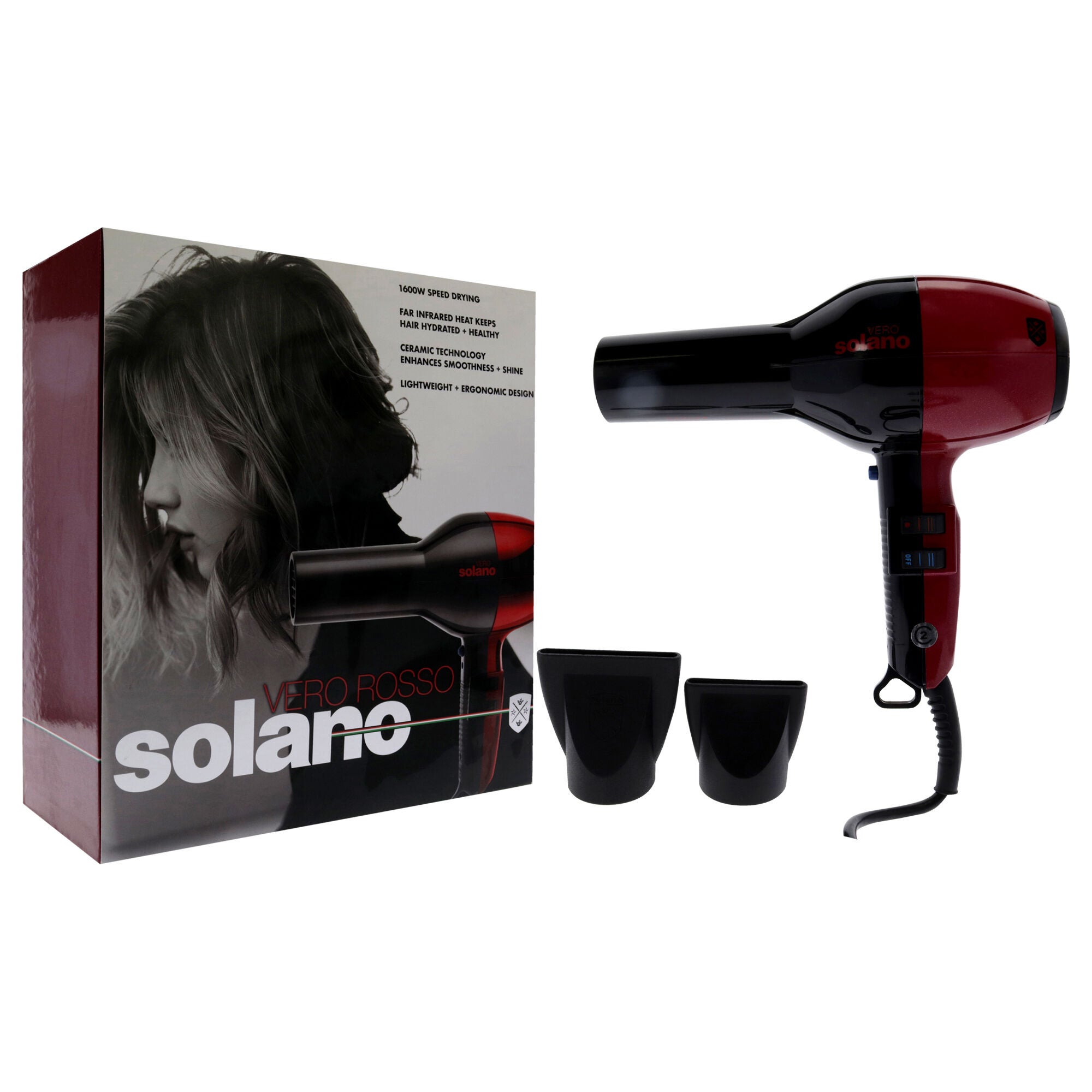 Vero Rosso Hair Dryer by Solano for Women - 1 Pc Hair Dryer, See Description, alternate image number 1