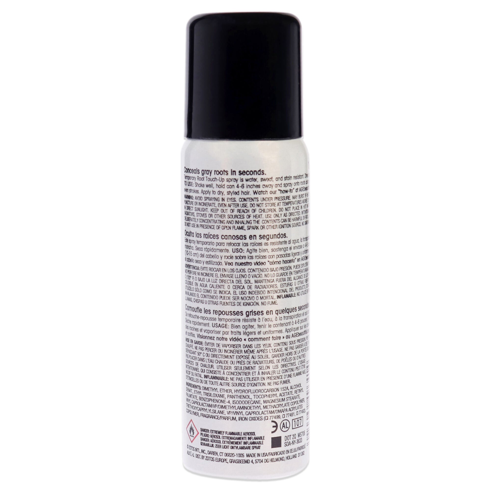 Root Touch Up Temporary Haircolor Spray - Dark Blonde by AGEbeautiful for Unisex - 2 oz Hair Color, See Description, alternate image number 2