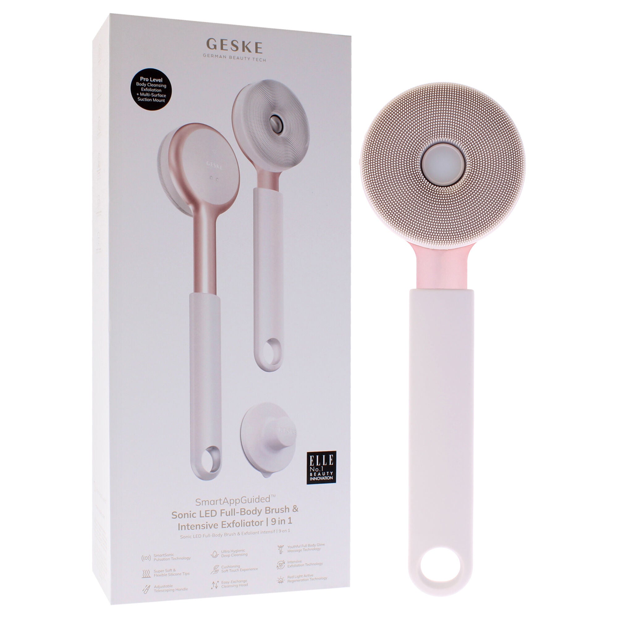 Sonic LED Full-Body Brush and Intensive Exfoliator 9 in 1 - Starlight by Geske for Women - 1 Pc Brush, See Description, alternate image number 1