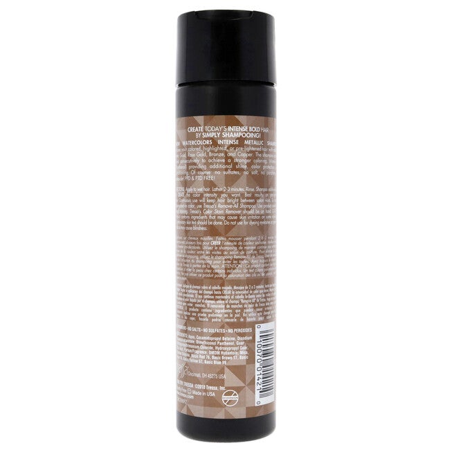 Watercolors Intense Metallic Shampoo - Bronze by Tressa for Unisex - 8.5 oz Shampoo, , alternate image number null