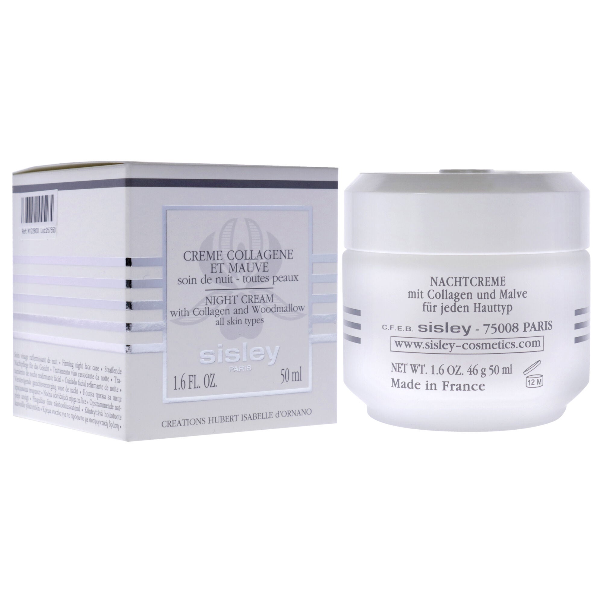 Night Cream with Collagen and Woodmallow by Sisley for Women - 1.6 oz Cream, See Description, alternate image number 1