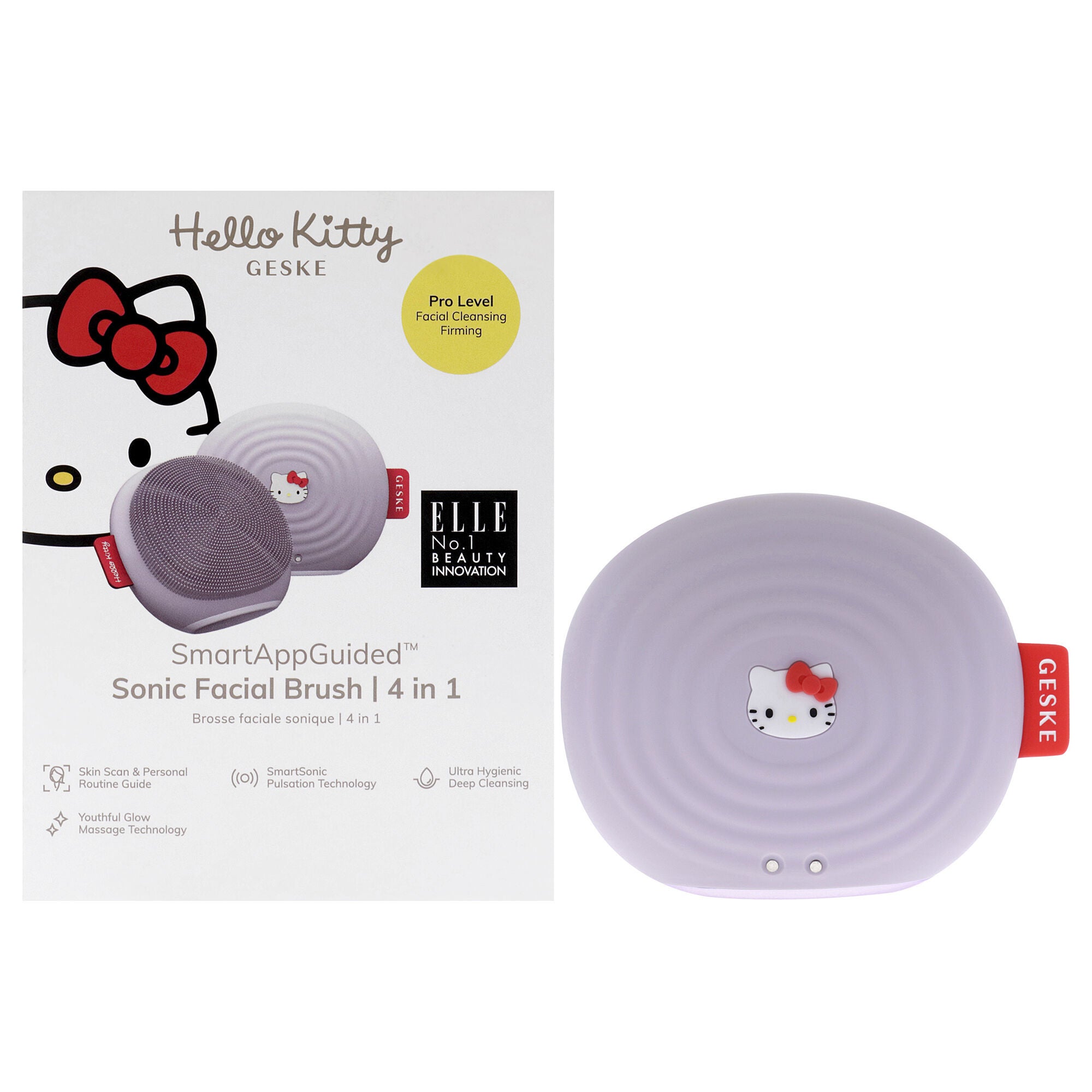 Hello Kitty Sonic Facial Brush 4 in 1 - Purple by Geske for Women - 1 Pc Brush, See Description, hi-res image number 0