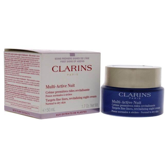 Multi-Active Night Cream - Normal to Dry Skin by Clarins for Unisex - 1.7 oz Cream, , alternate image number null