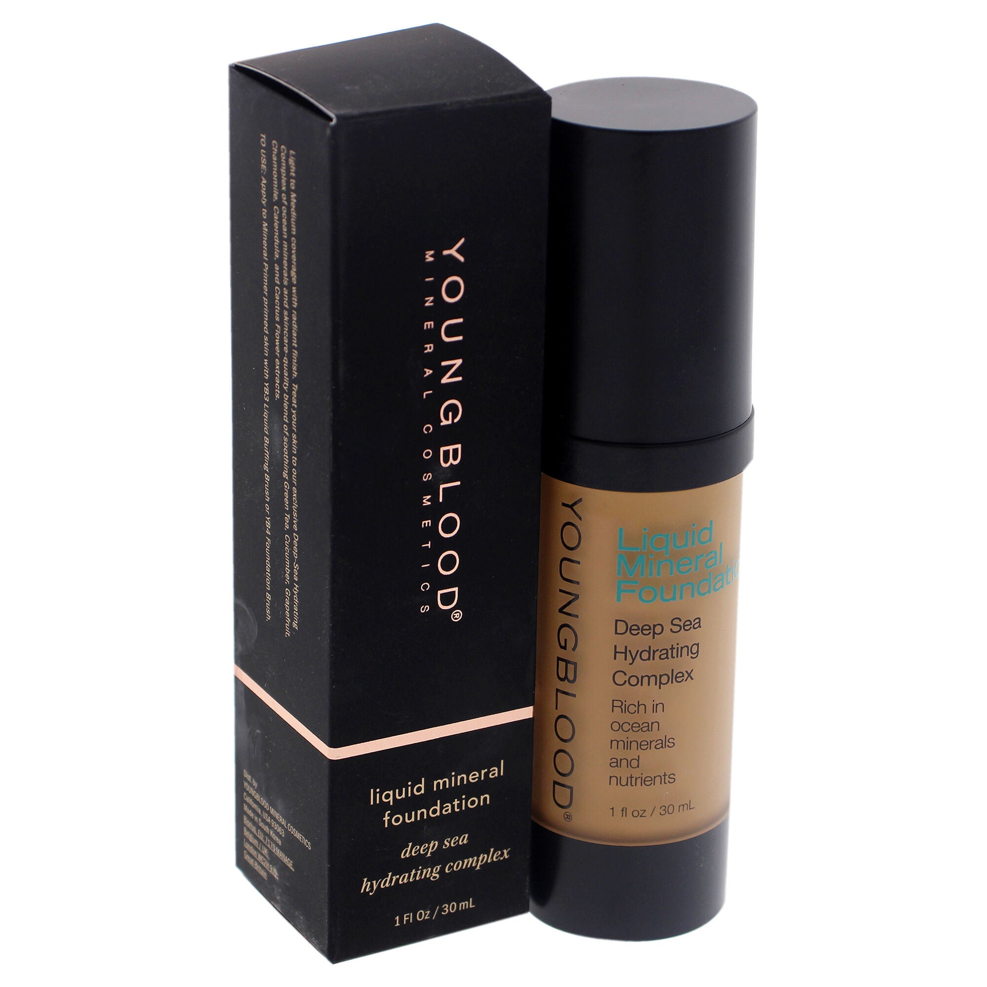 Liquid Mineral Foundation - Tahitian Sun by Youngblood for Women - 1 oz Foundation, , alternate image number 8